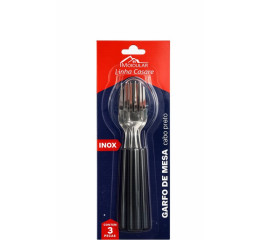 GARFO P/MESA INOX CABO PTO C/3PÇS MR392